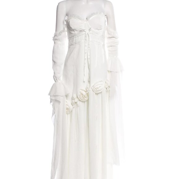 For Love & Lemons Raquel Gown in White Size S - Picture 3 of 6